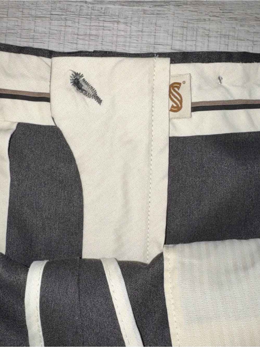 VTG Slates Levi Strauss USA Made 36x30 Pleated Cuffed Slacks Dacron Microfiber